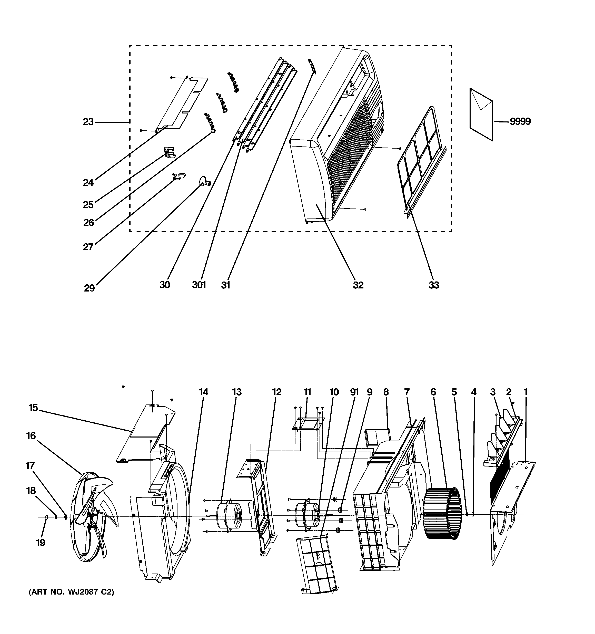 Grille & chassis parts