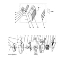 GE AJCQ12ACEW1 grille & chassis parts diagram