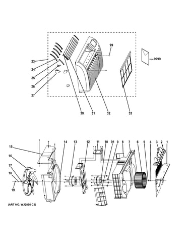 Grille & chassis parts