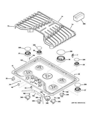 Control panel & cooktop