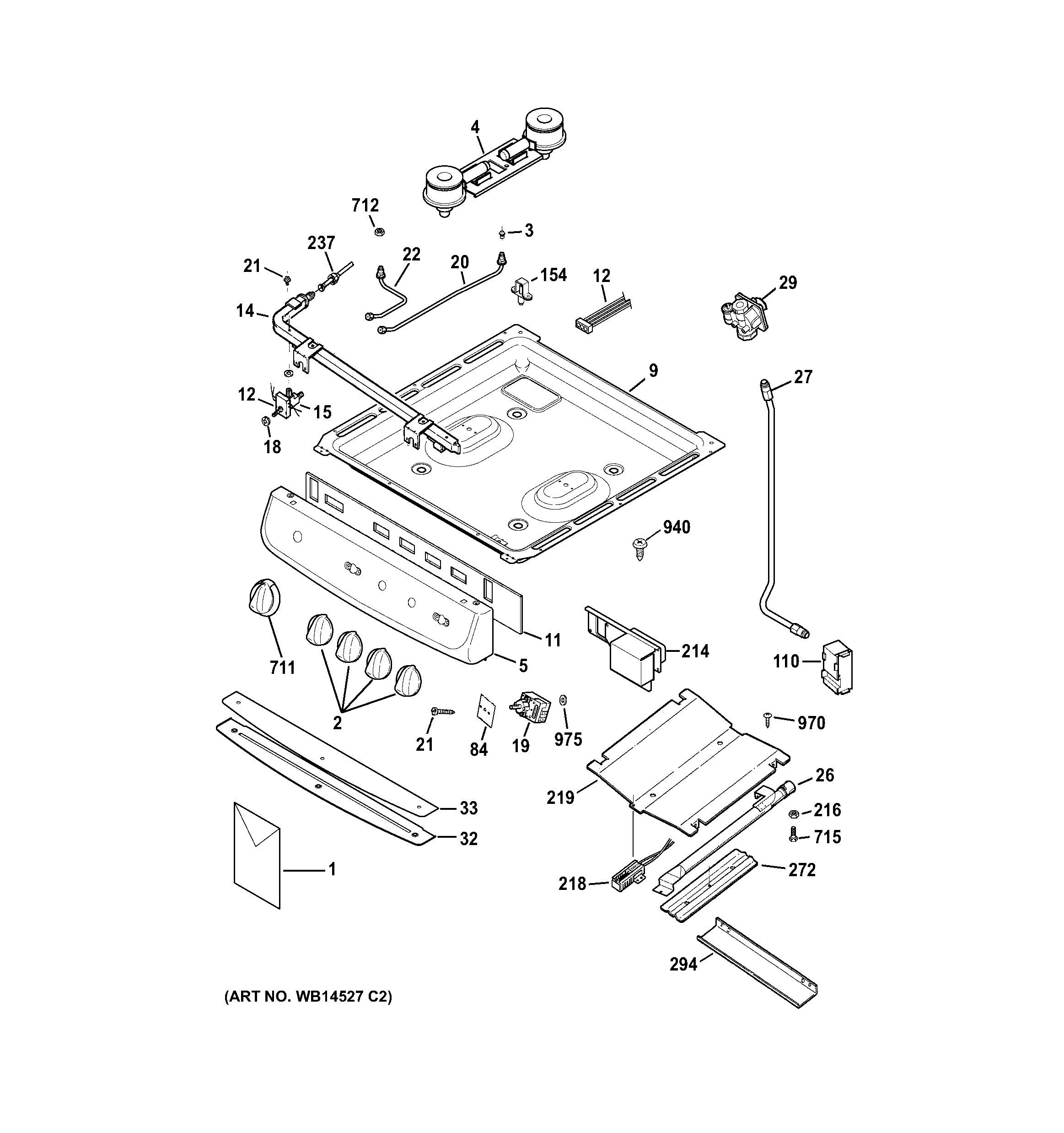 Gas & burner parts
