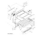 GE ZDBT240PCBS cabinet & shelves diagram