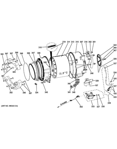 Tub & motor