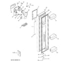 GE GCG21YESBFSS freezer door diagram