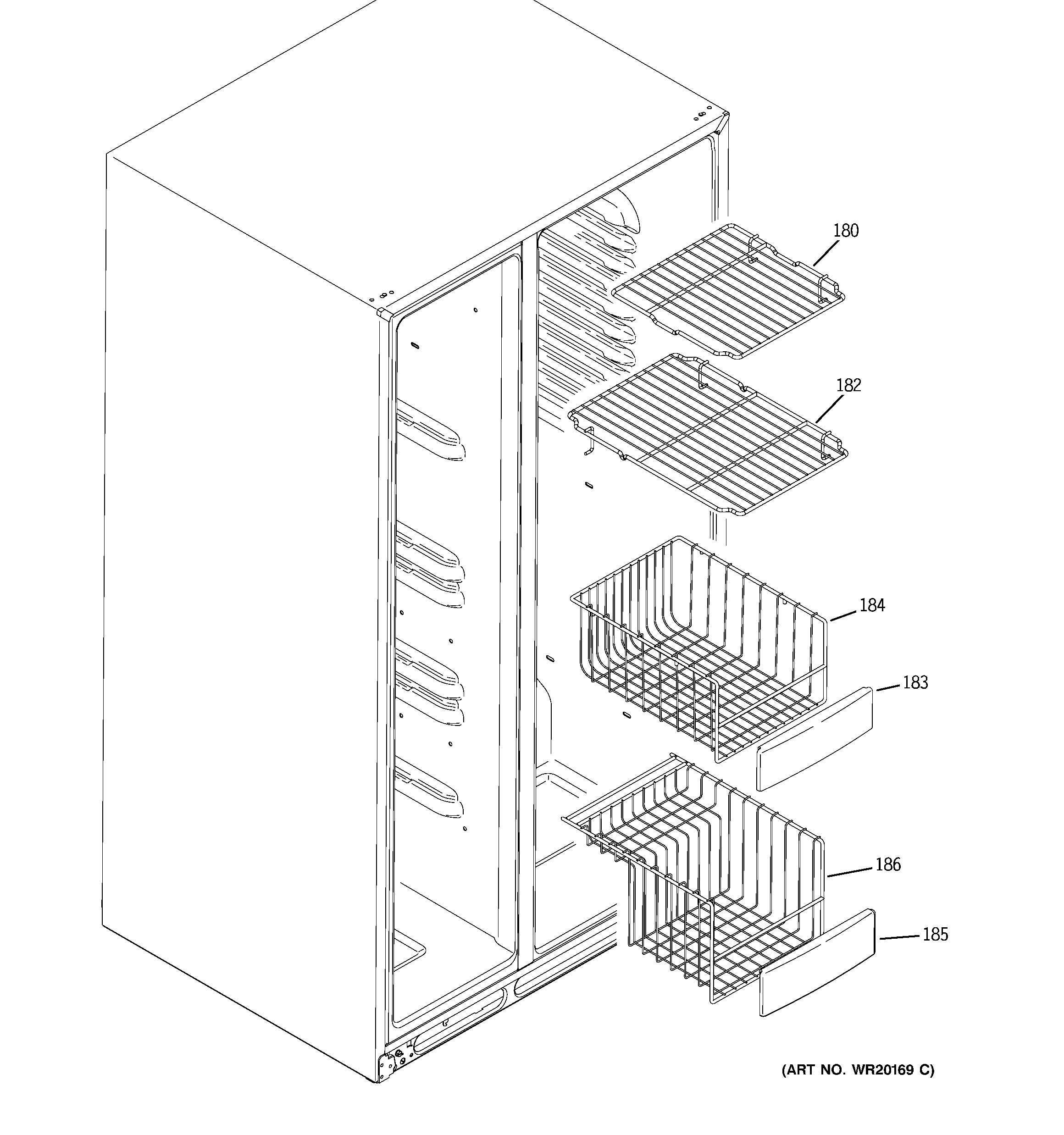 Freezer shelves