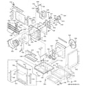 GE AZ85E18DACM1 motor, heater & base pan parts diagram