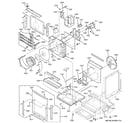 GE AZ85E18EACM1 motor, heater & base pan parts diagram