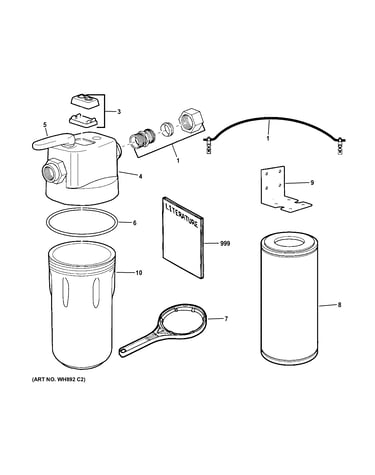 Water filter parts