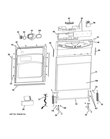 Escutcheon & door assembly