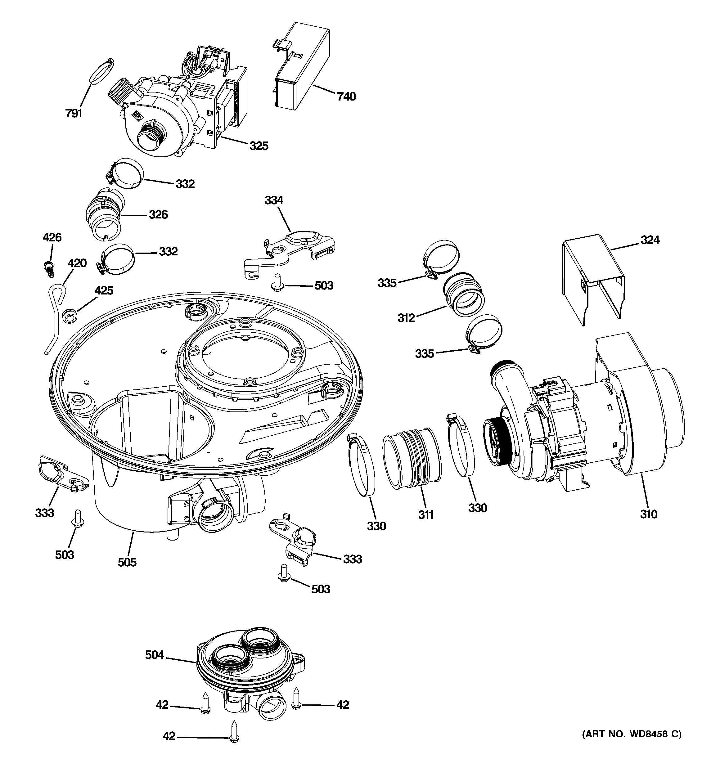 Sump & motor mechanism