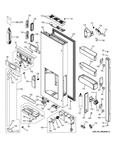 Dispenser door