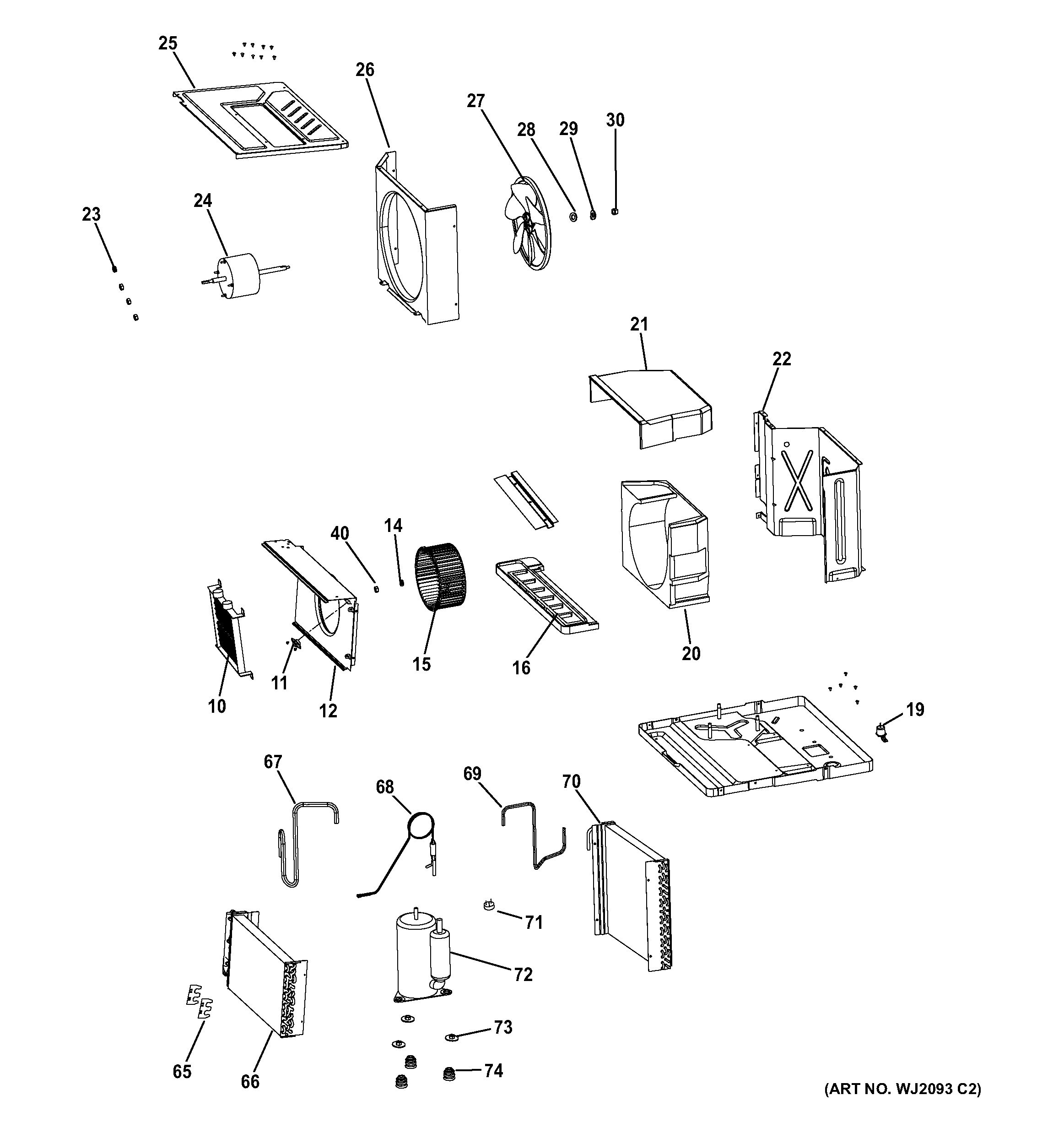 Base pan & unit parts