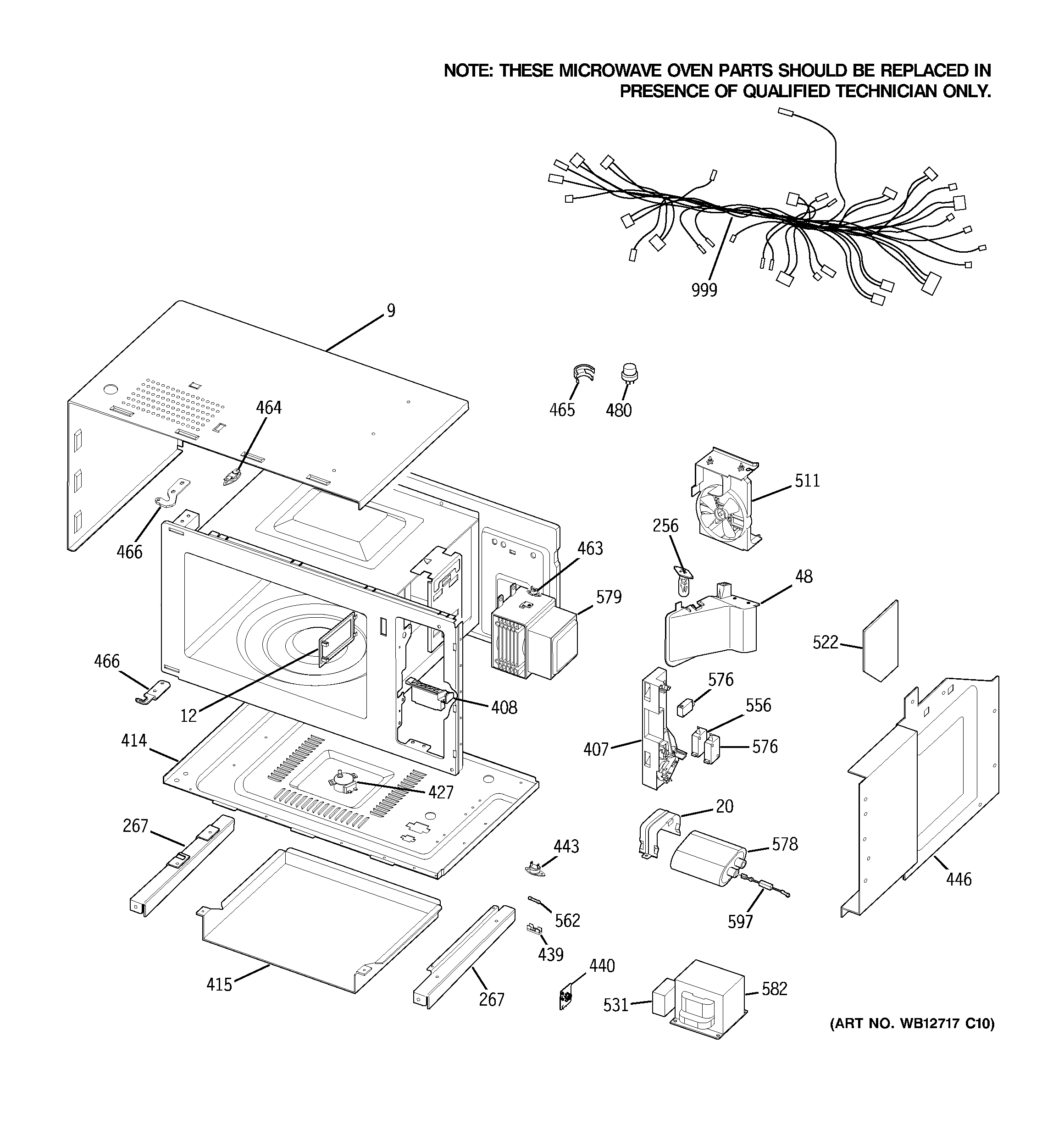 MICROWAVE BODY PARTS