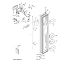 GE RCE24KHBCFSS freezer door diagram