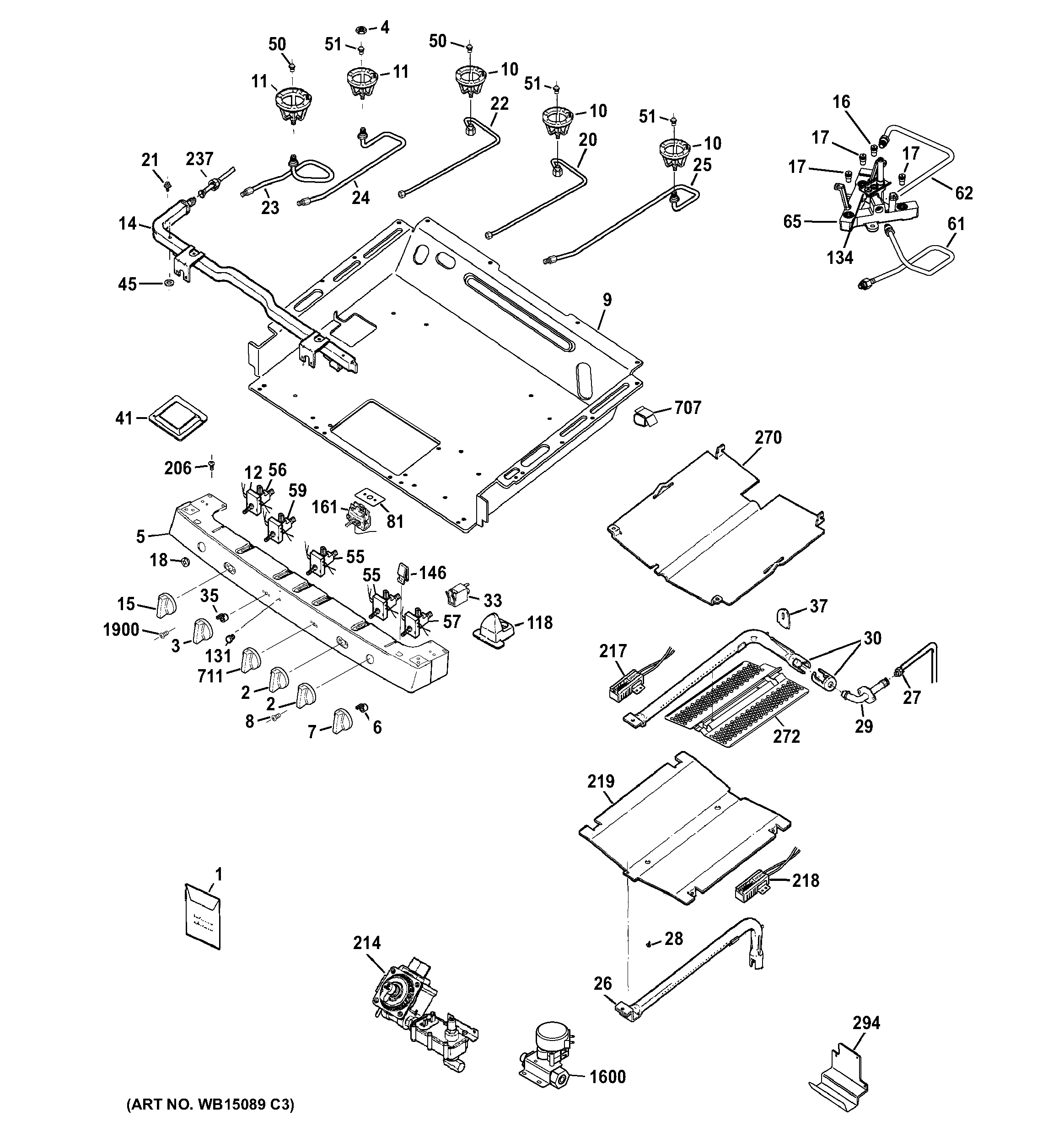 Gas & burner parts