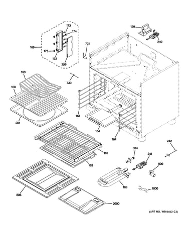 Oven cavity parts