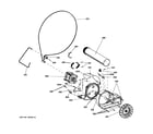 GE GFDS155GD0MS blower & motor diagram