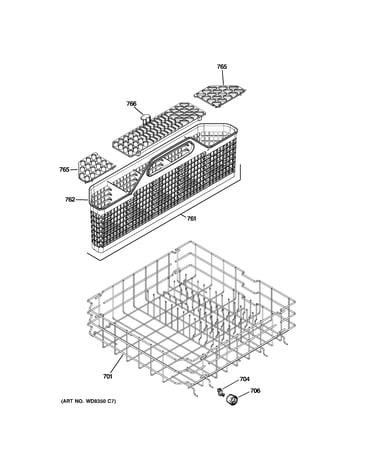 Lower rack assembly