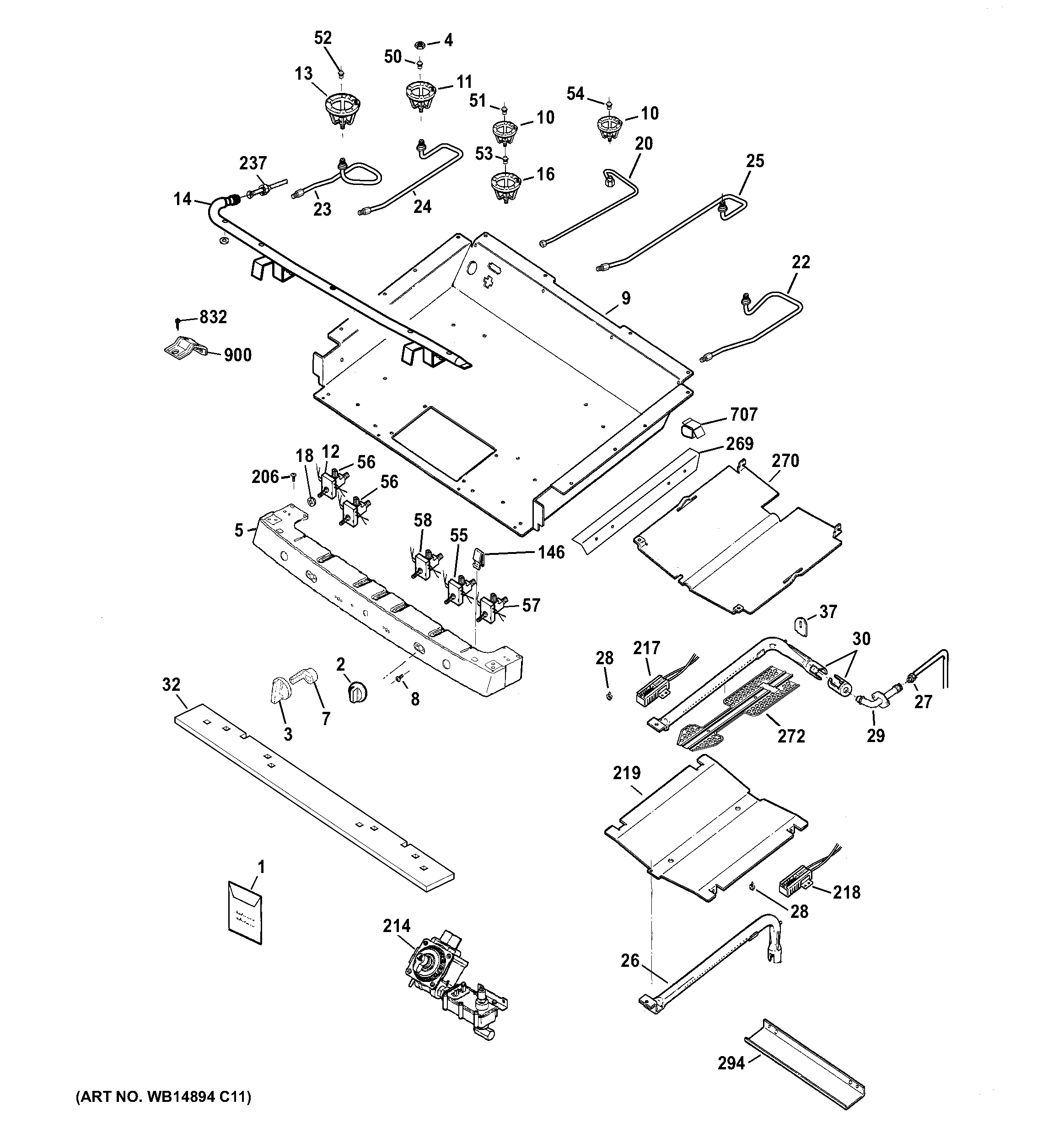 Gas & burner parts