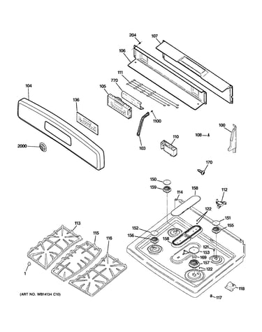 Control panel & cooktop