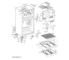 GE GTS18CBEJRWW cabinet diagram