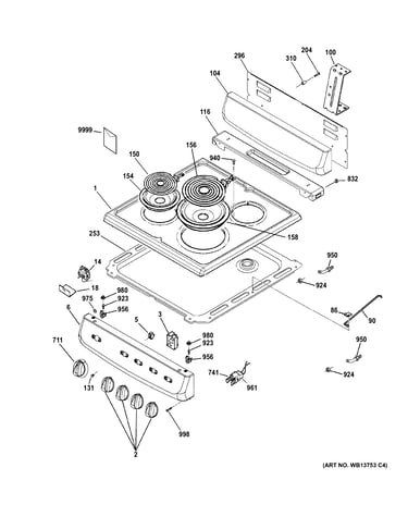 Control panel & cooktop