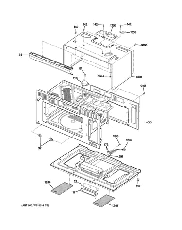 Oven cavity parts