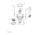 GE GCWN3000M1WS suspension, pump & drive components diagram