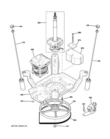 Suspension, pump & drive components