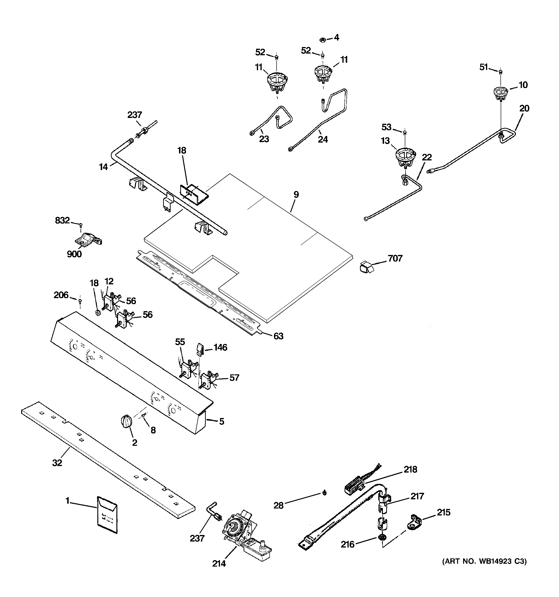 Gas & burner parts