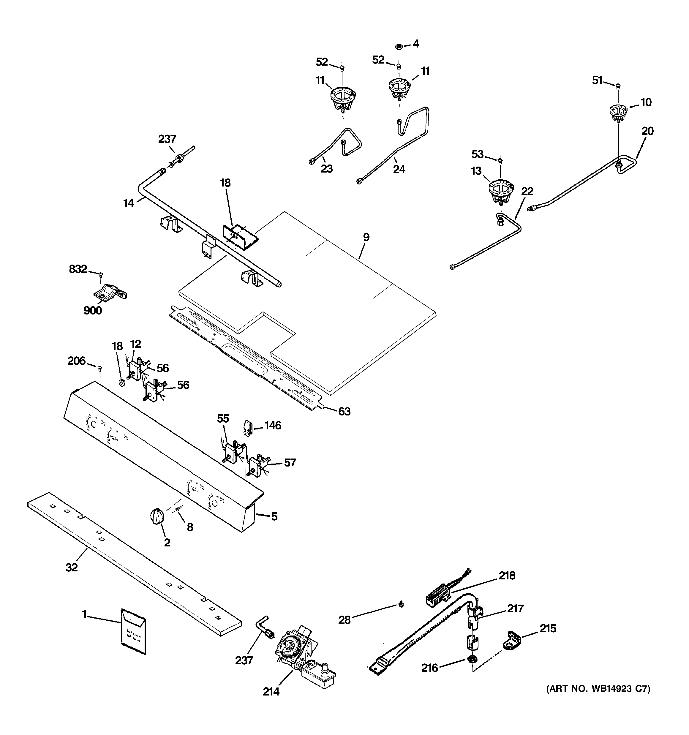 Gas & burner parts