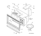 GE JTP90DP3BB microwave enclosure diagram