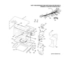 GE JTP90DP3WW microwave body parts diagram