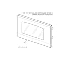 GE JTP90DP3WW microwave door diagram