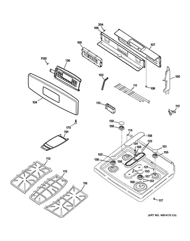 Control panel & cooktop