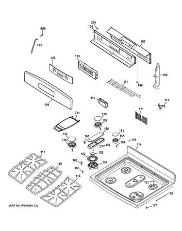 Control panel & cooktop