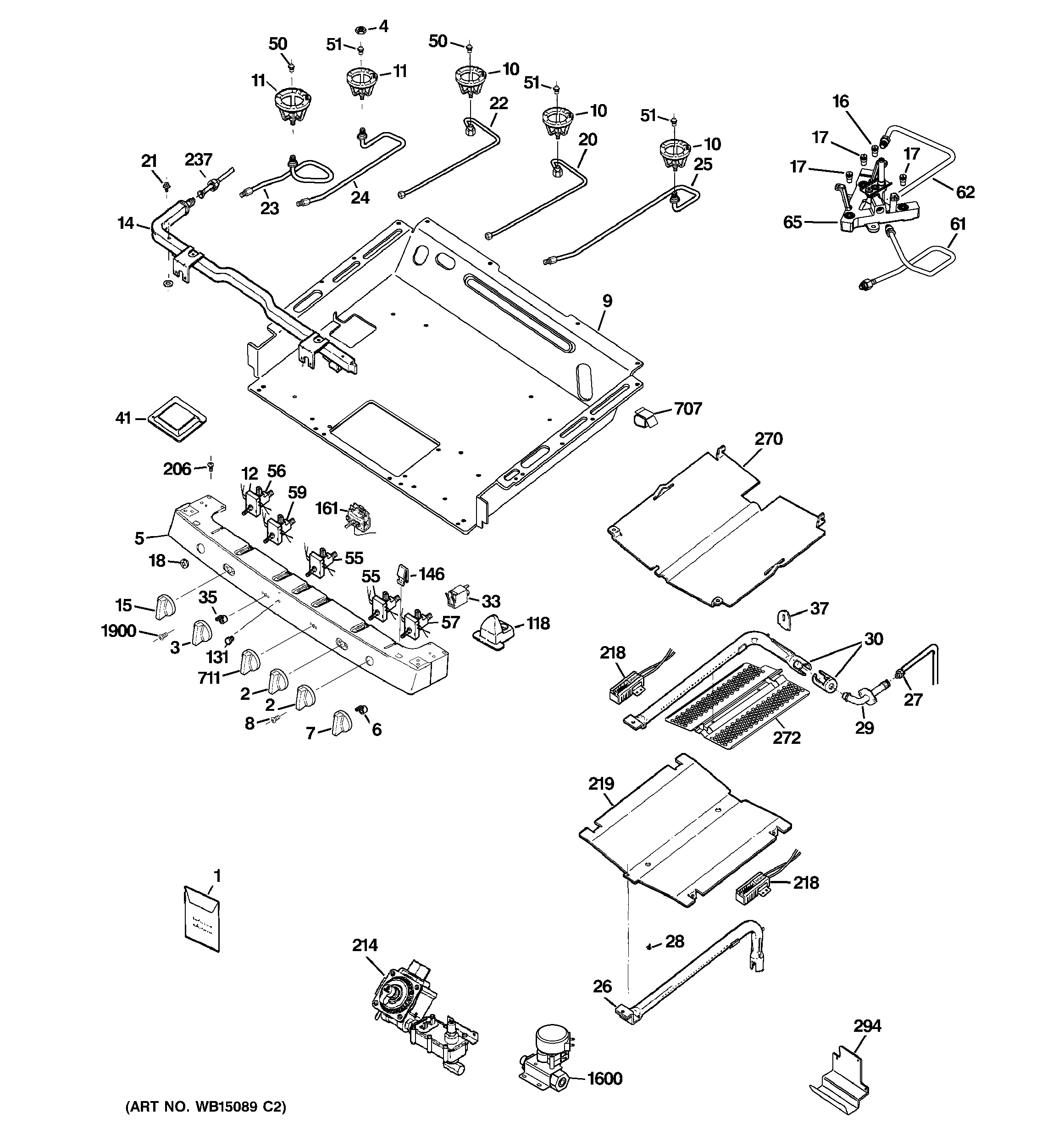Gas & burner parts