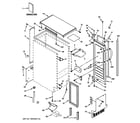 GE ZDIS150WSSE cabinet, liner & door parts diagram