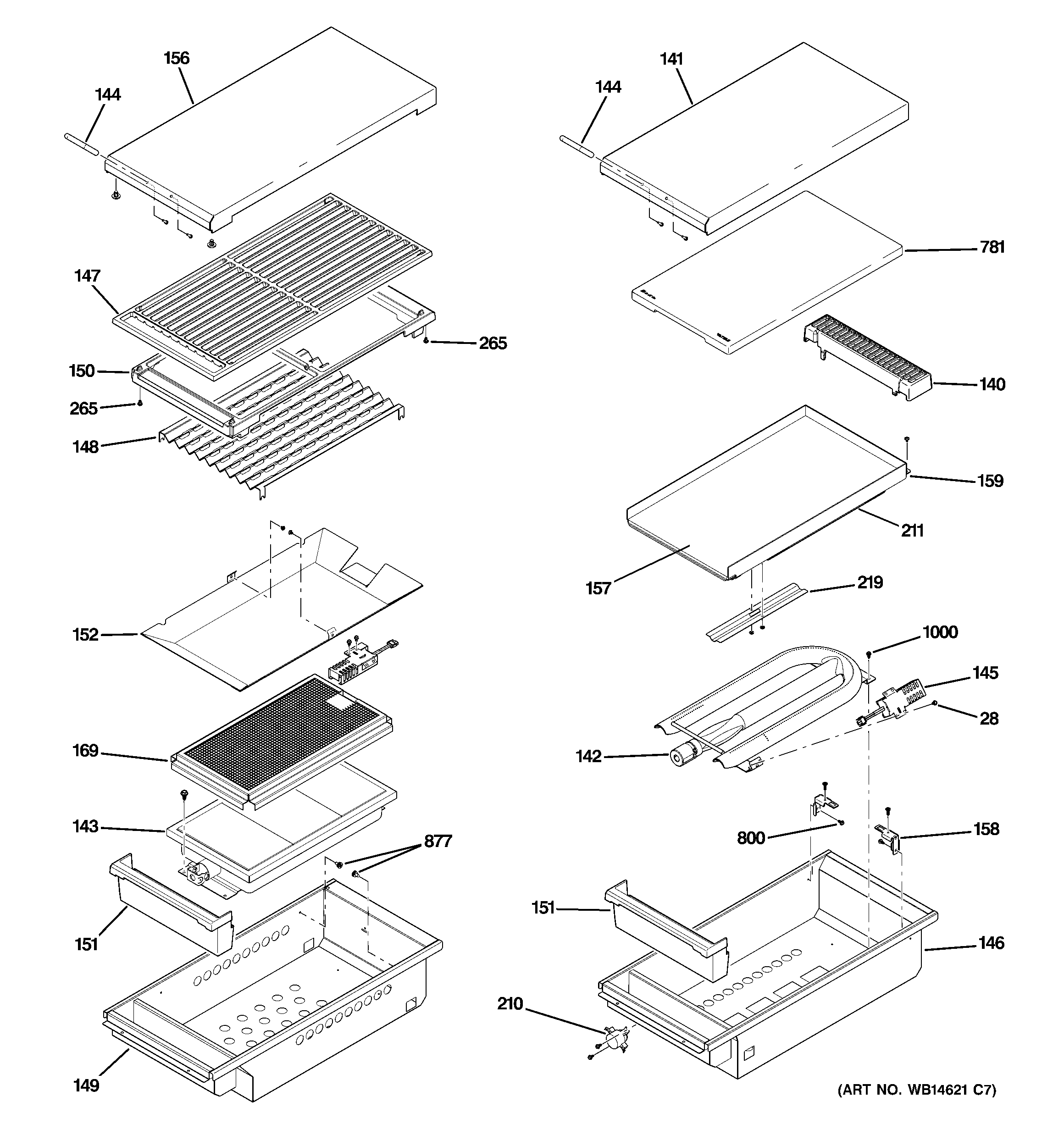 Grill & griddle assembly