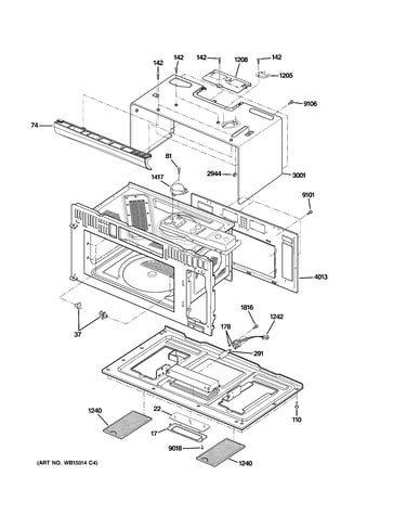 Oven cavity parts