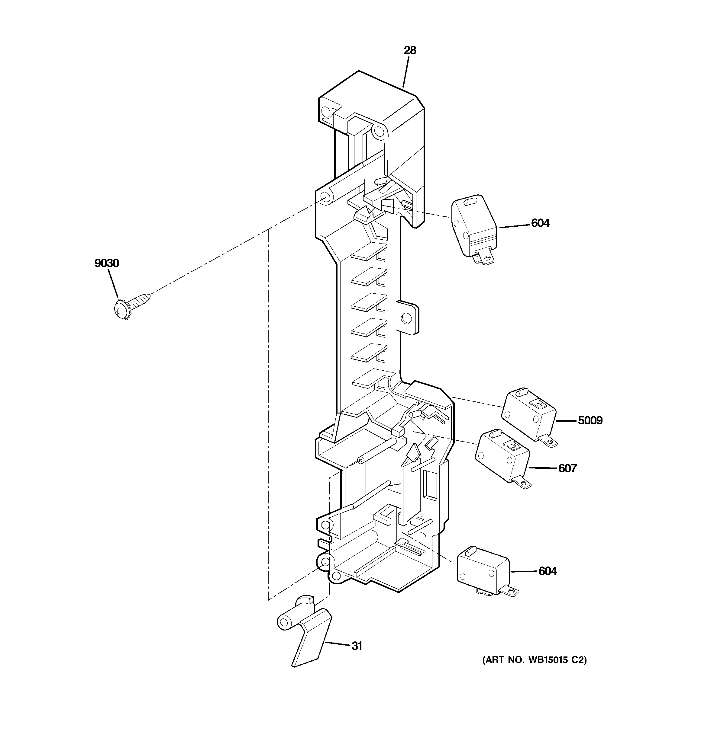 Latch board parts