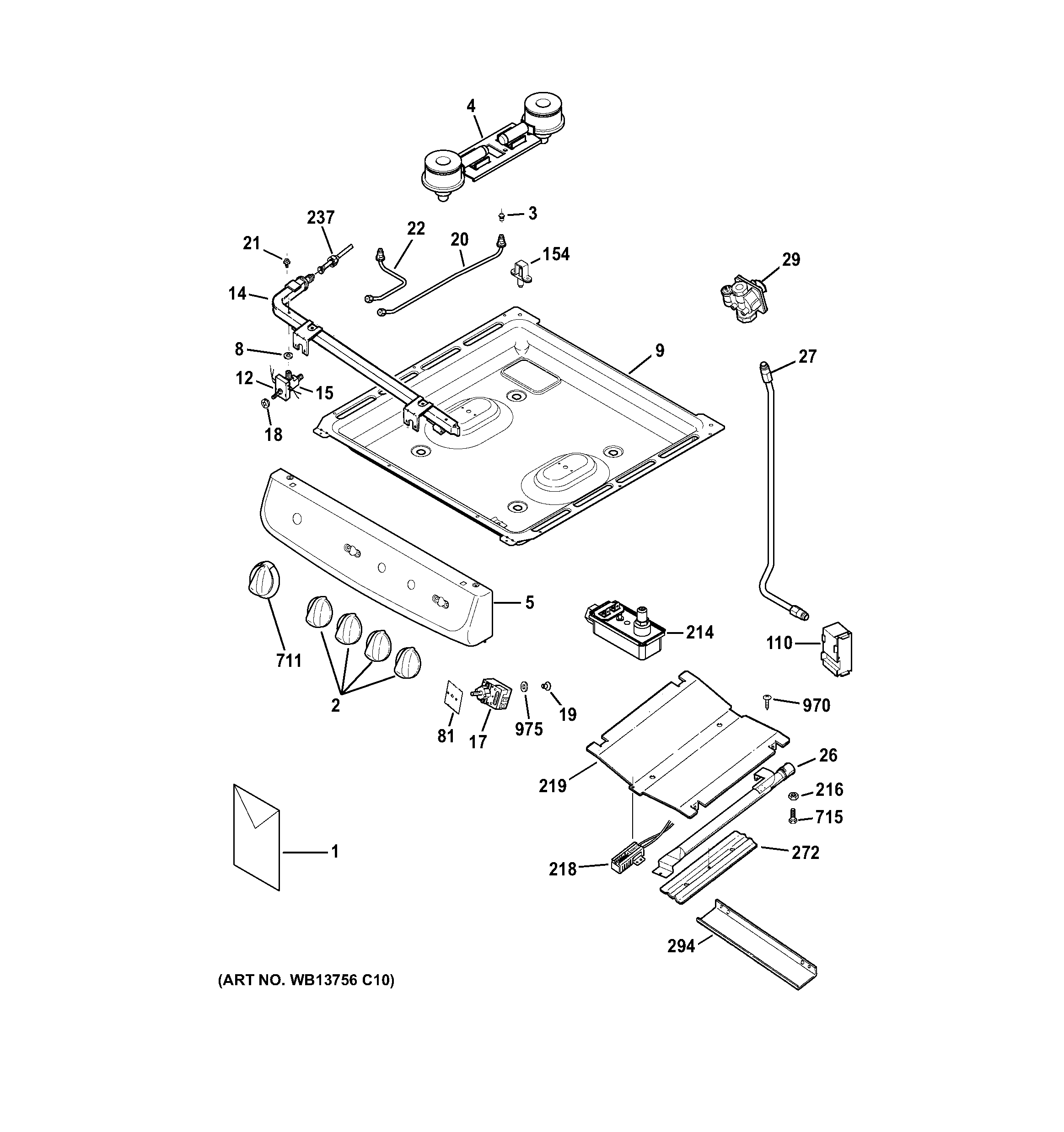 Gas & burner parts