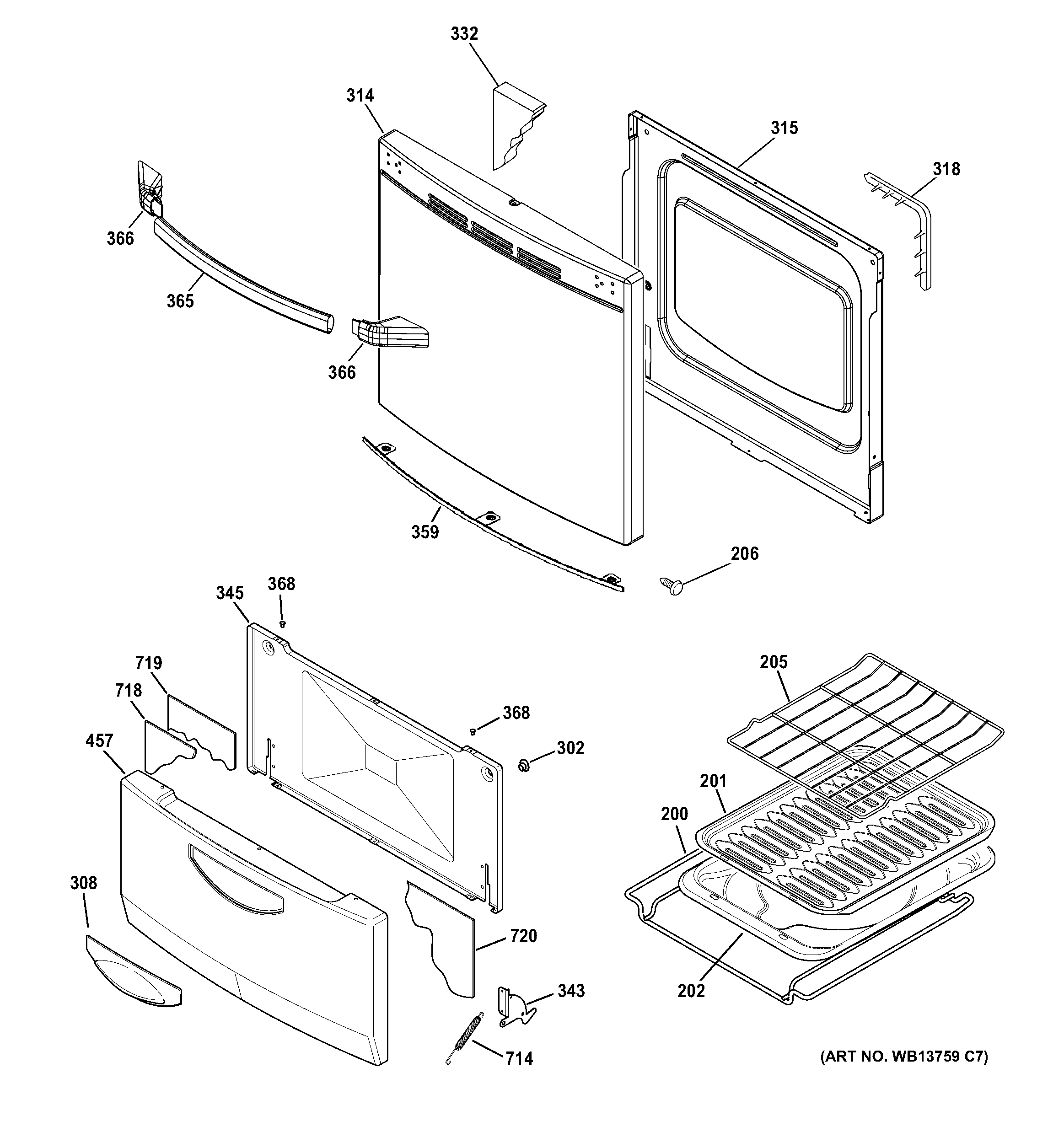 Door & drawer parts