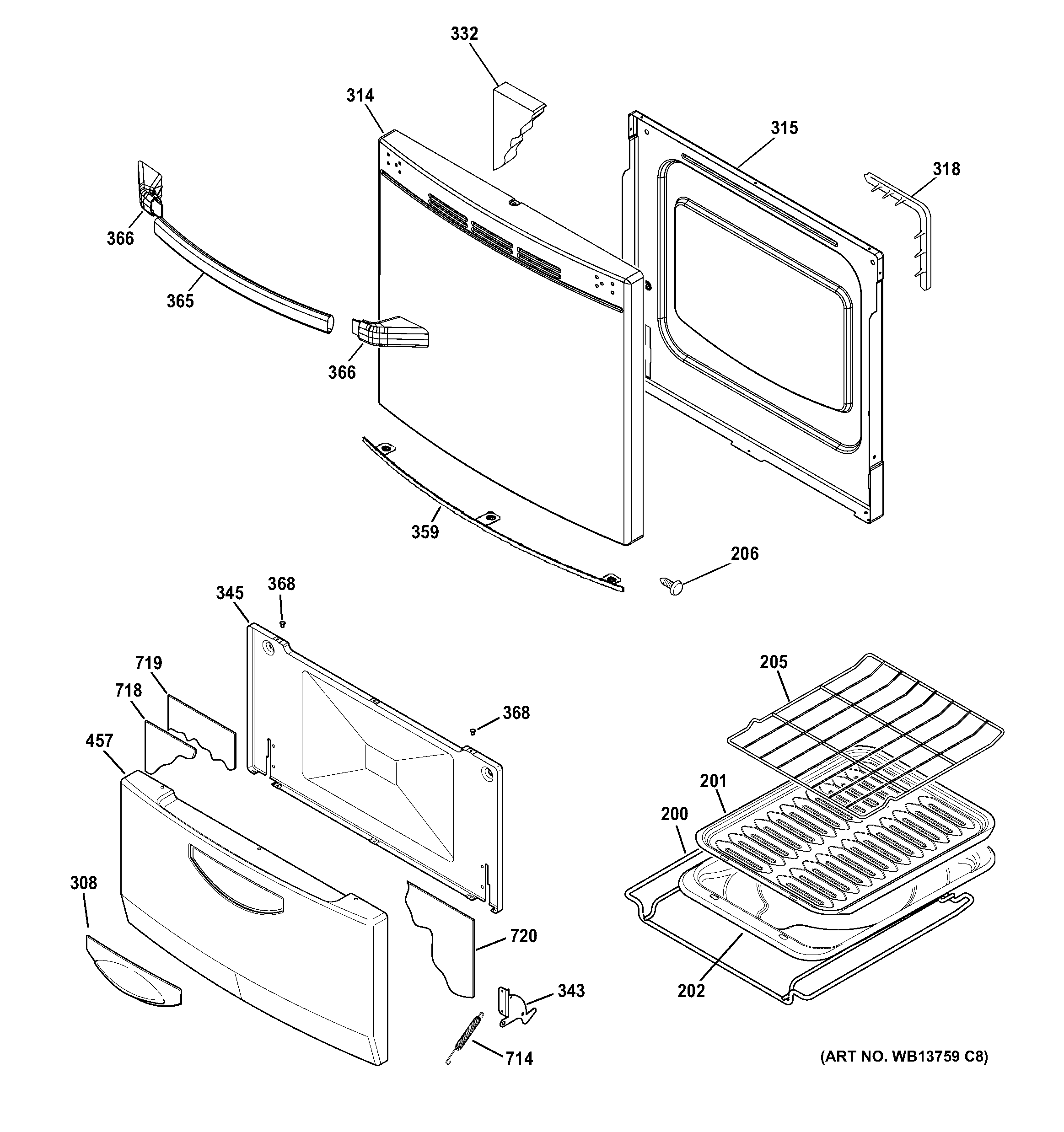 Door & drawer parts