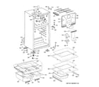 GE GTH18GBDDRWW cabinet diagram