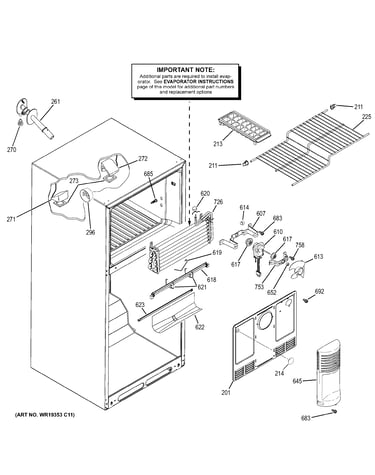 Freezer section