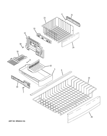 Freezer shelves