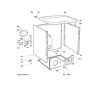 GE DDC4400T5WH upper cabinet diagram