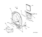 GE GTDS815ED0MC front roller support diagram