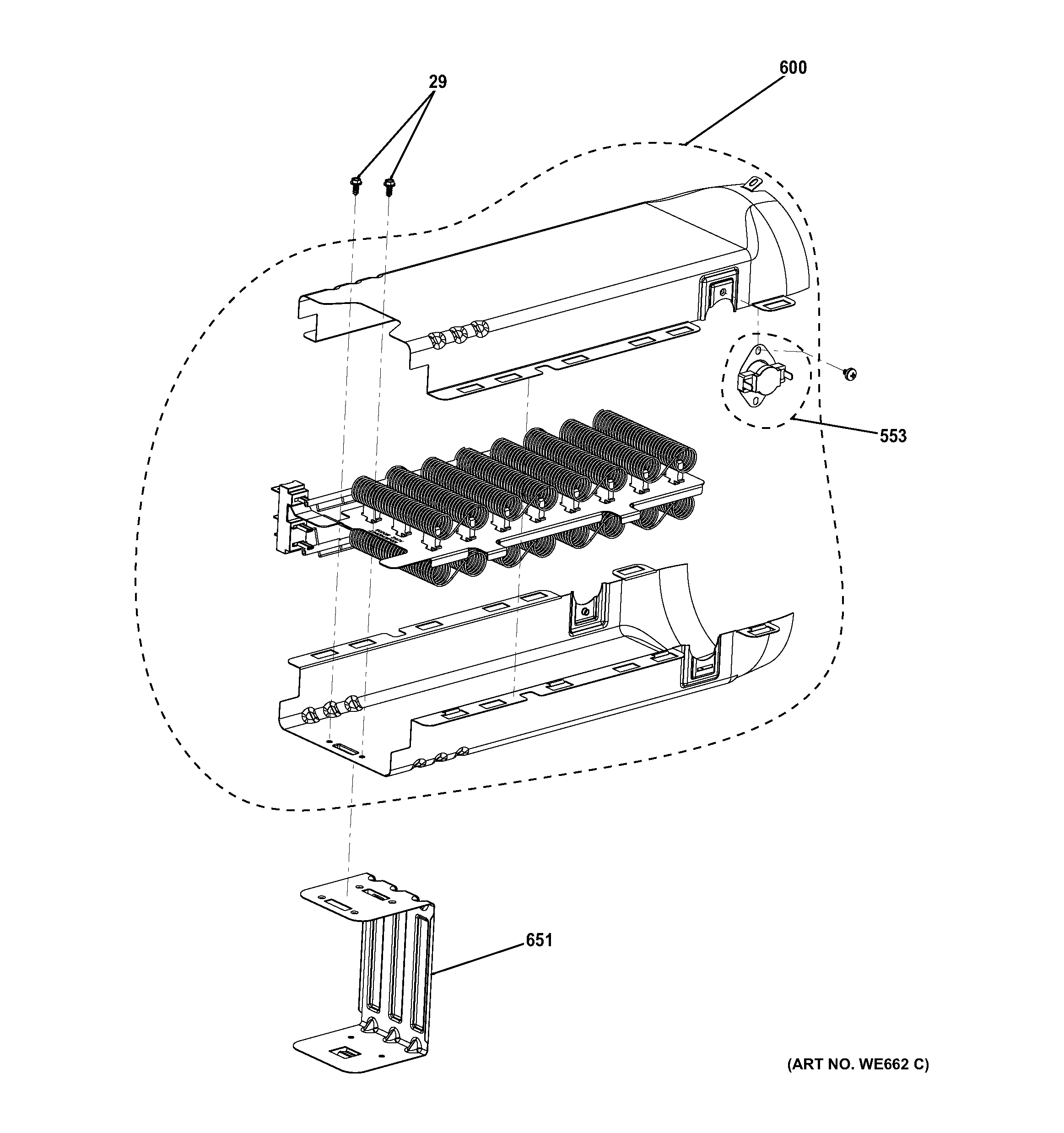 Electric heater & brackets